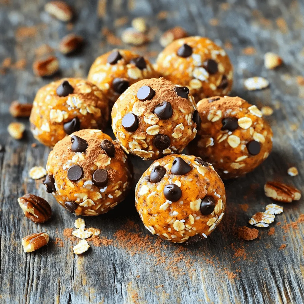 Pumpkin Spice Energy Balls Tasty Autumn Snack