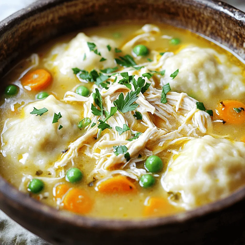 Savory Slow Cooker Chicken and Dumplings Dish Delight