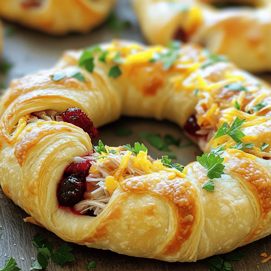 Savory Turkey and Cranberry Crescent Ring Delight
