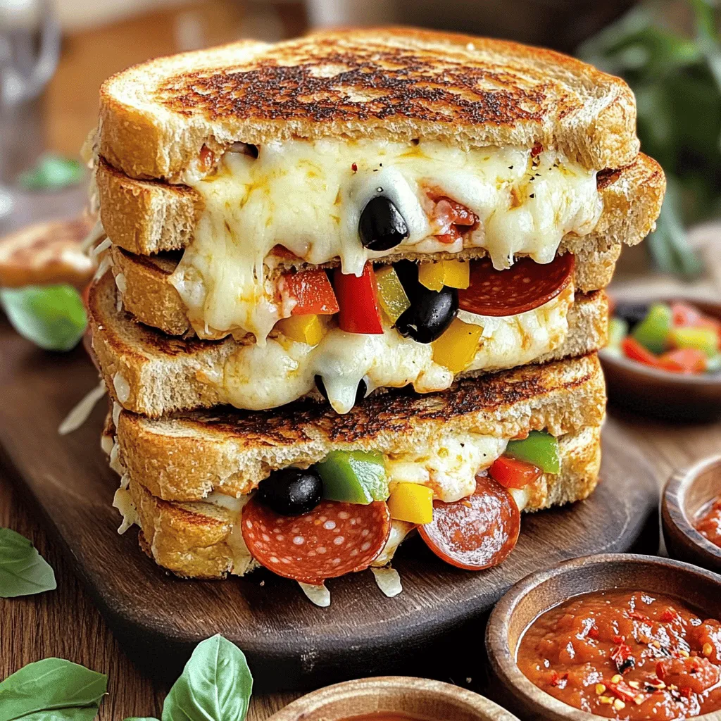 BEST RECIPE For Homemade Pizza Grilled Cheese Delight