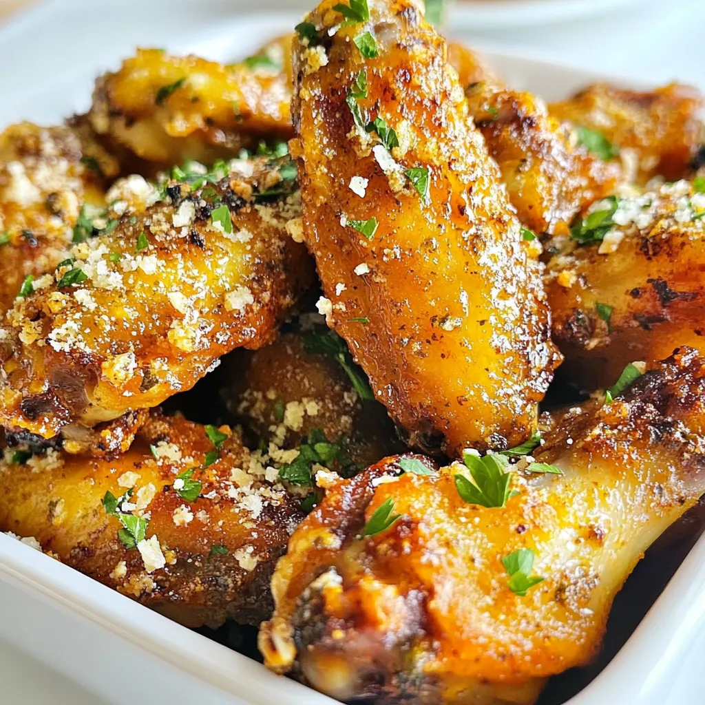 Air Fryer Garlic Parmesan Wings Savory and Crispy Delight