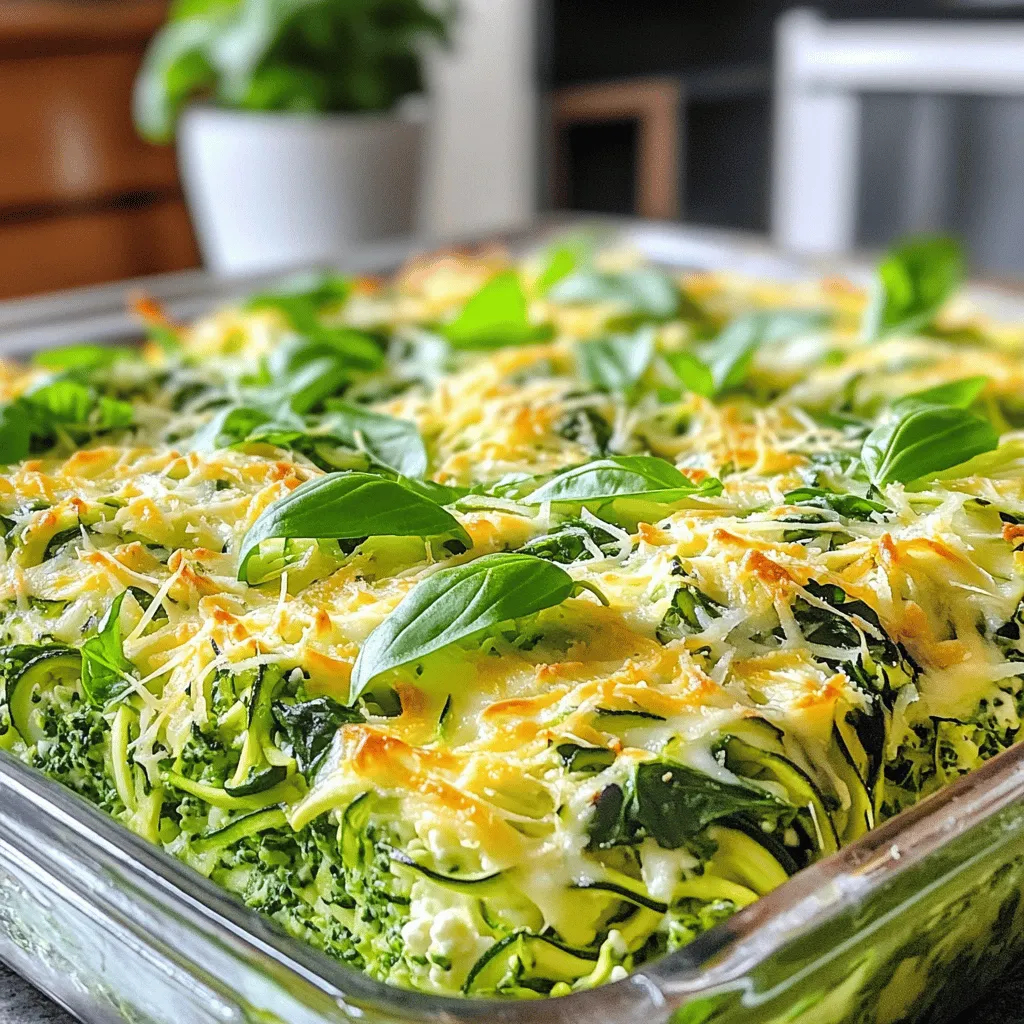 Zucchini Spinach Breakfast Bake Fresh and Flavorful Dish