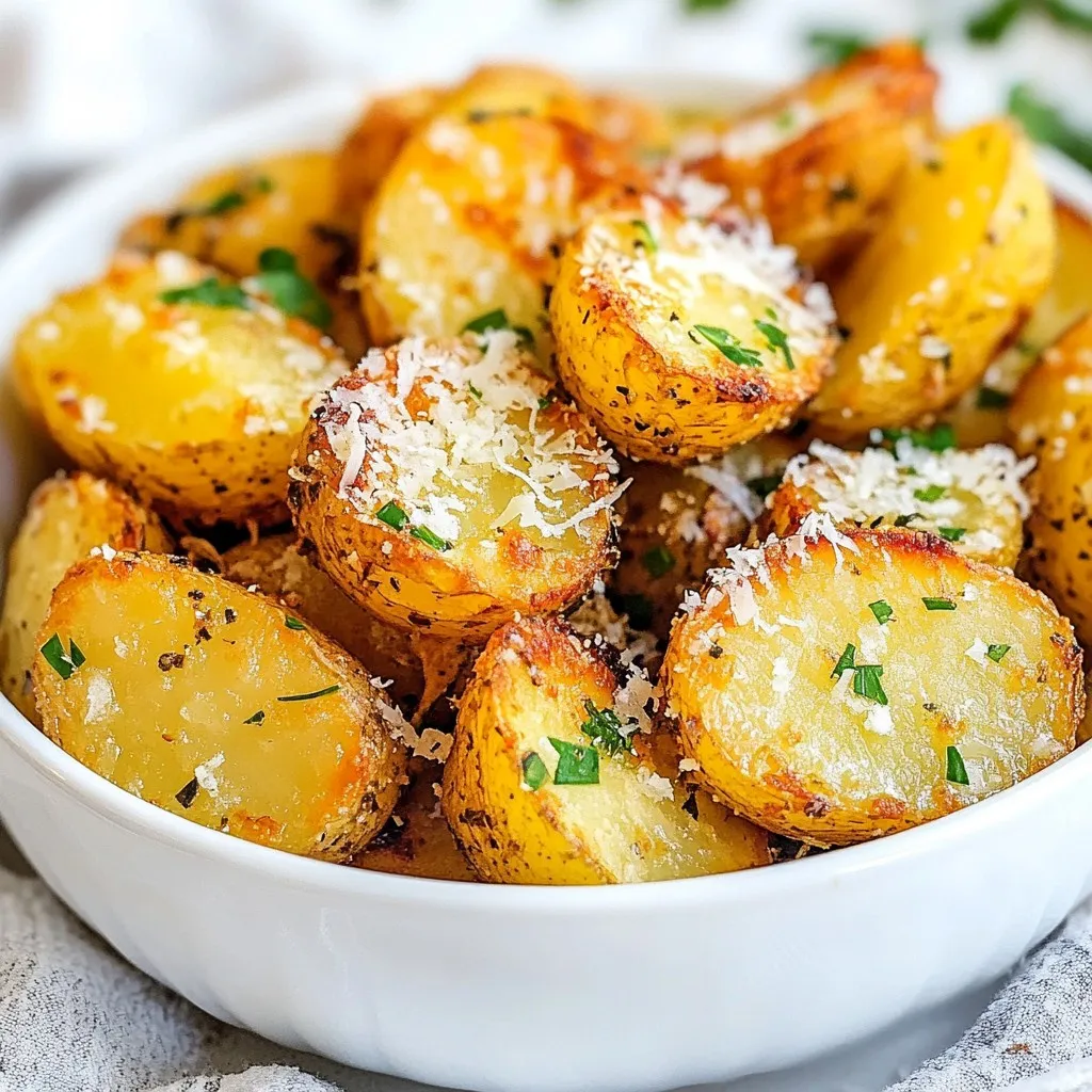 Garlic Parmesan Air Fryer Potatoes Crispy Delight