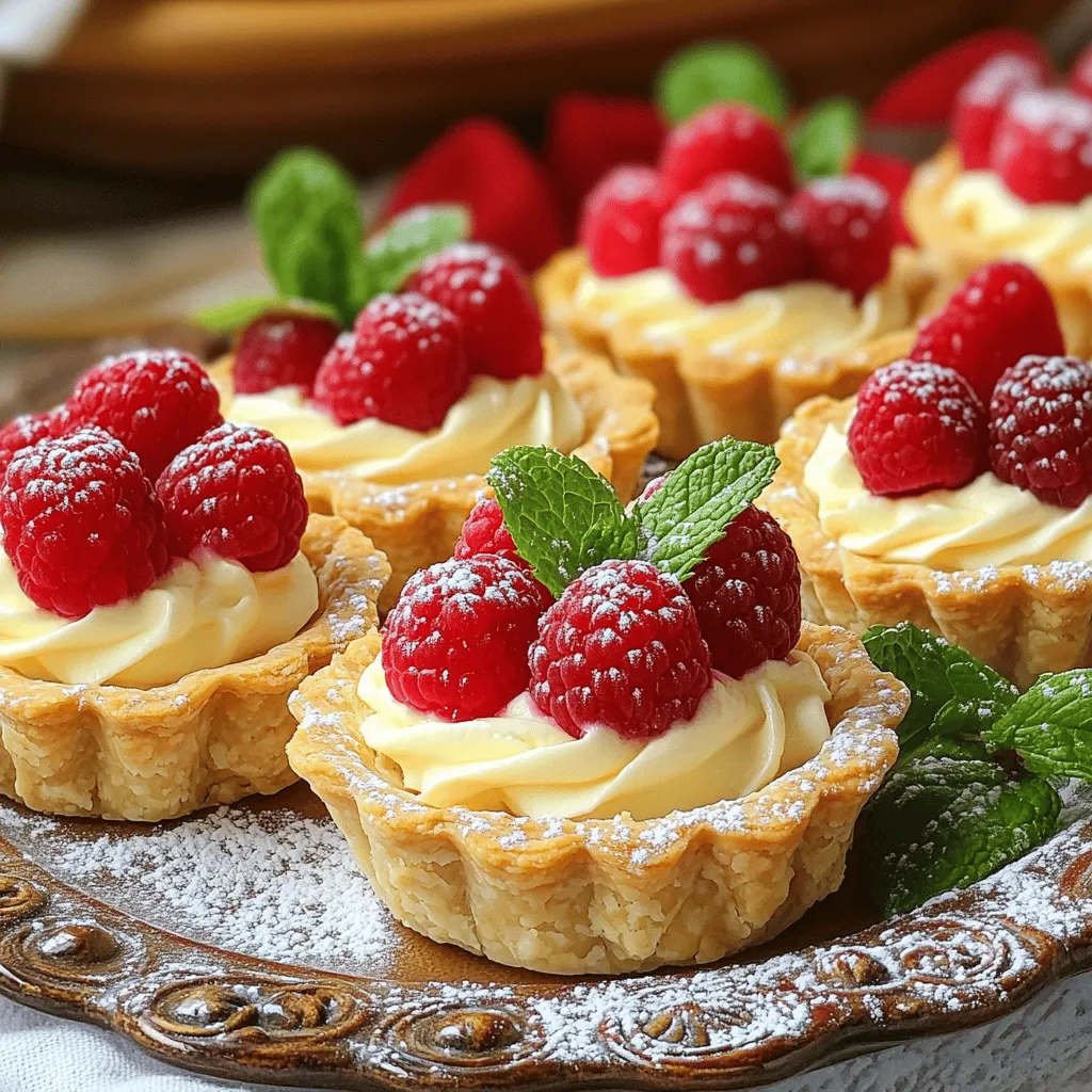 To create the best vanilla cream tarts, you need fresh ingredients. The tart crust recipe includes 1 ½ cups of all-purpose flour, ½ cup of powdered sugar, and ½ cup of cold, cubed unsalted butter. You also need 1 large egg yolk and 3 tablespoons of ice water. This mix gives you a sweet and flaky crust.