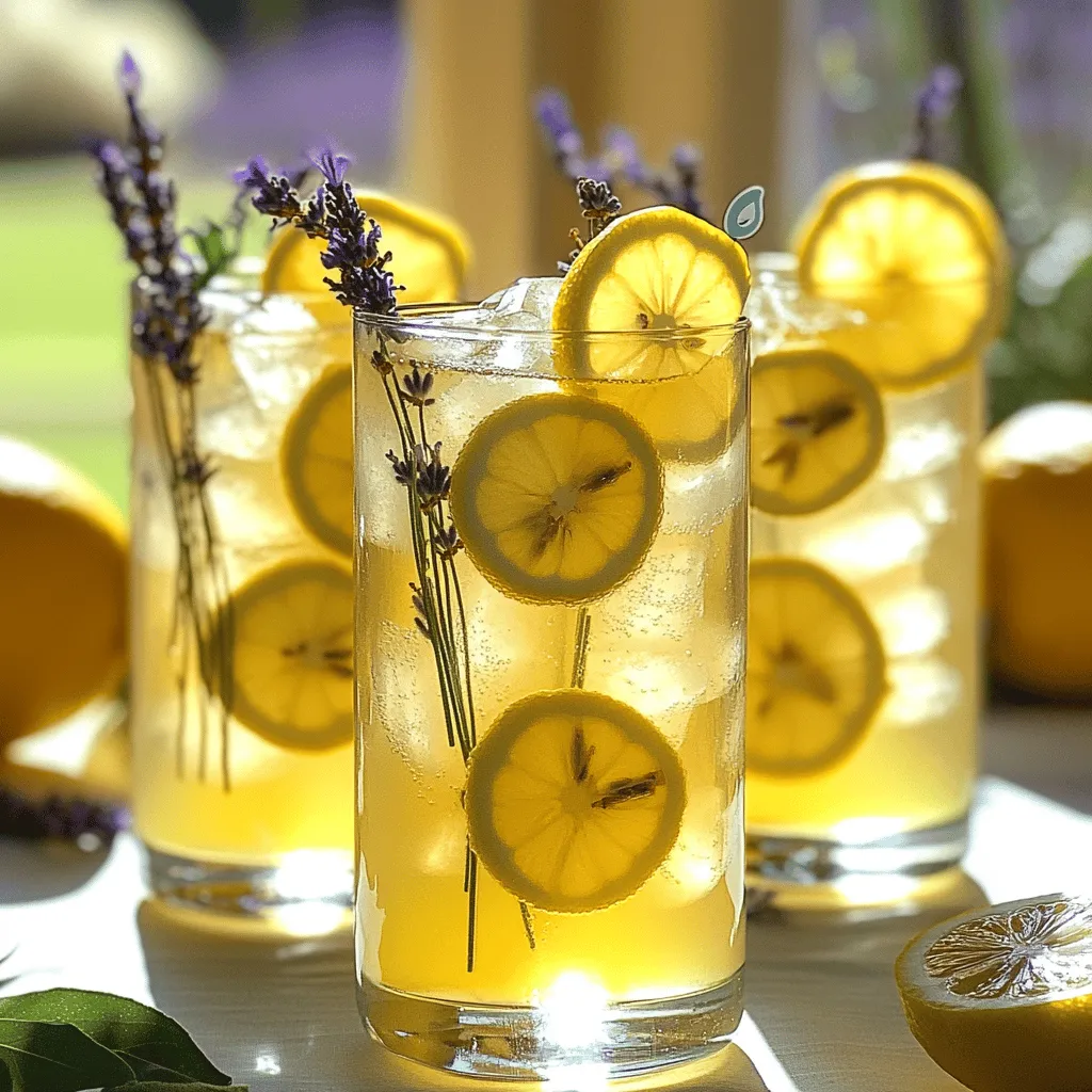 Sparkling Lavender Lemonade Refreshing Summer Drink