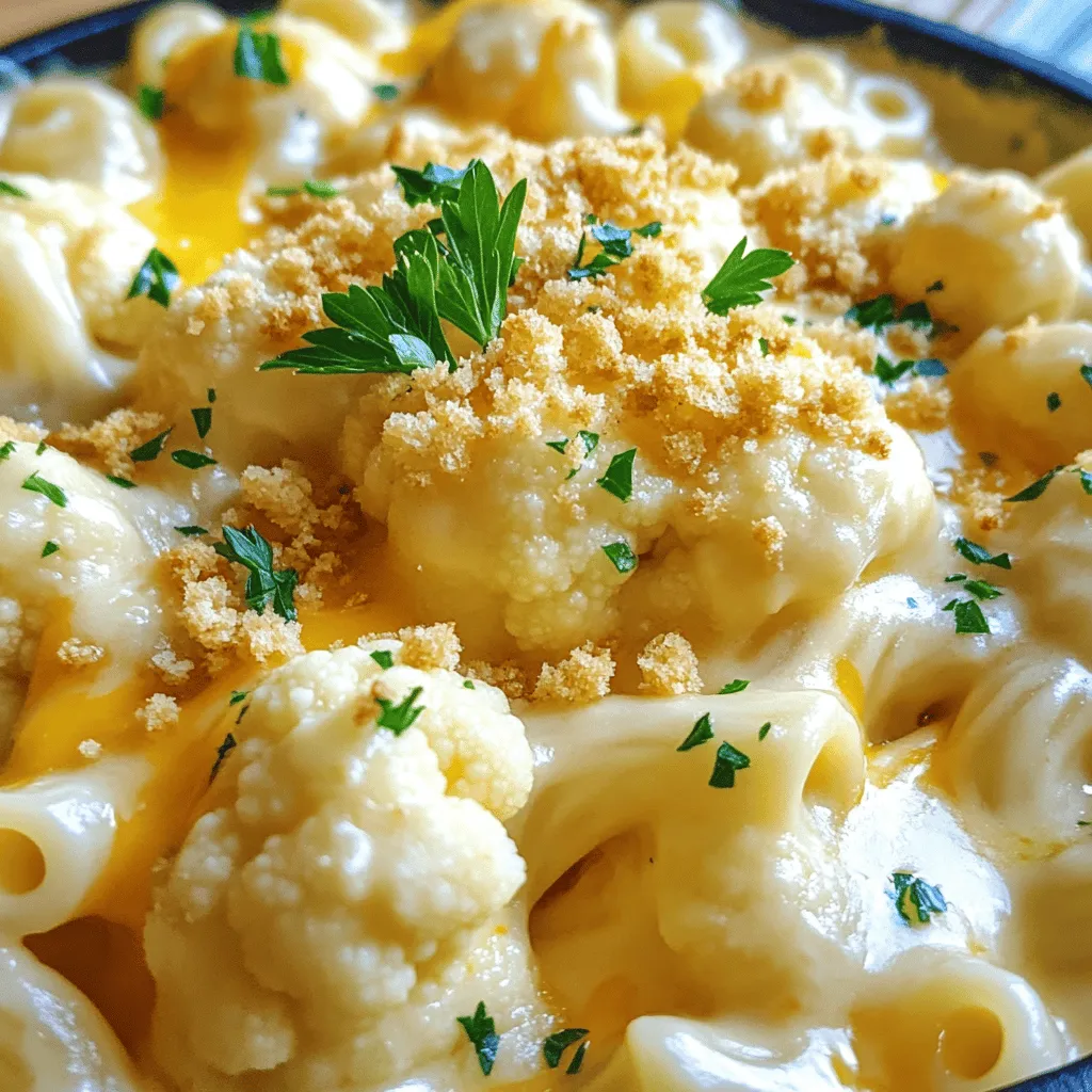 Cauliflower Mac and Cheese Creamy and Comforting Dish