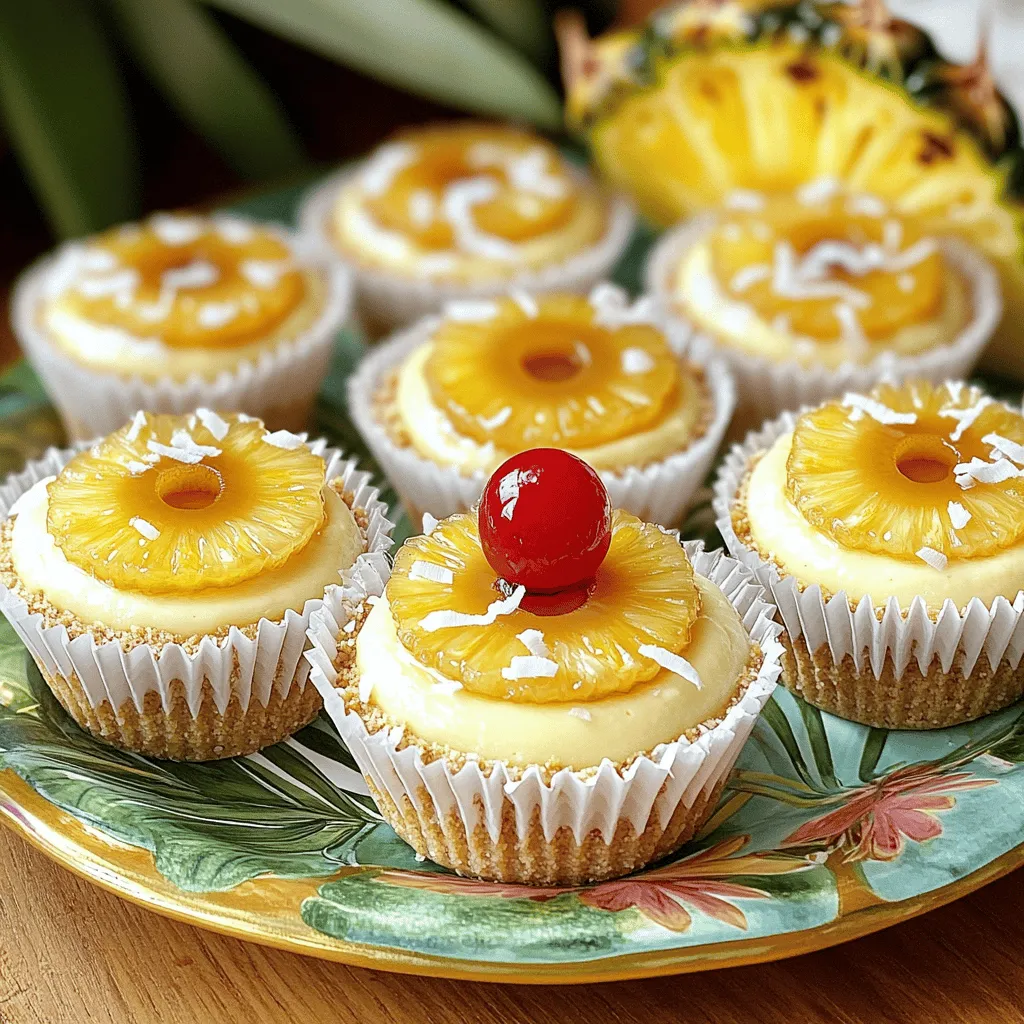 Mini Pineapple Upside-Down Cheesecakes Delightful Treat