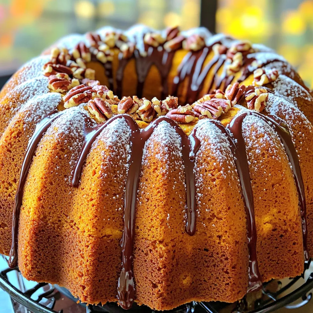 Pumpkin Chocolate Chip Bundt Cake Lovely Fall Treat