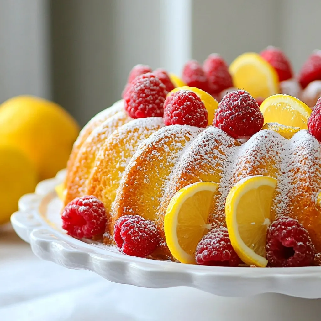 Lemon Raspberry Pound Cake Delightfully Moist Recipe