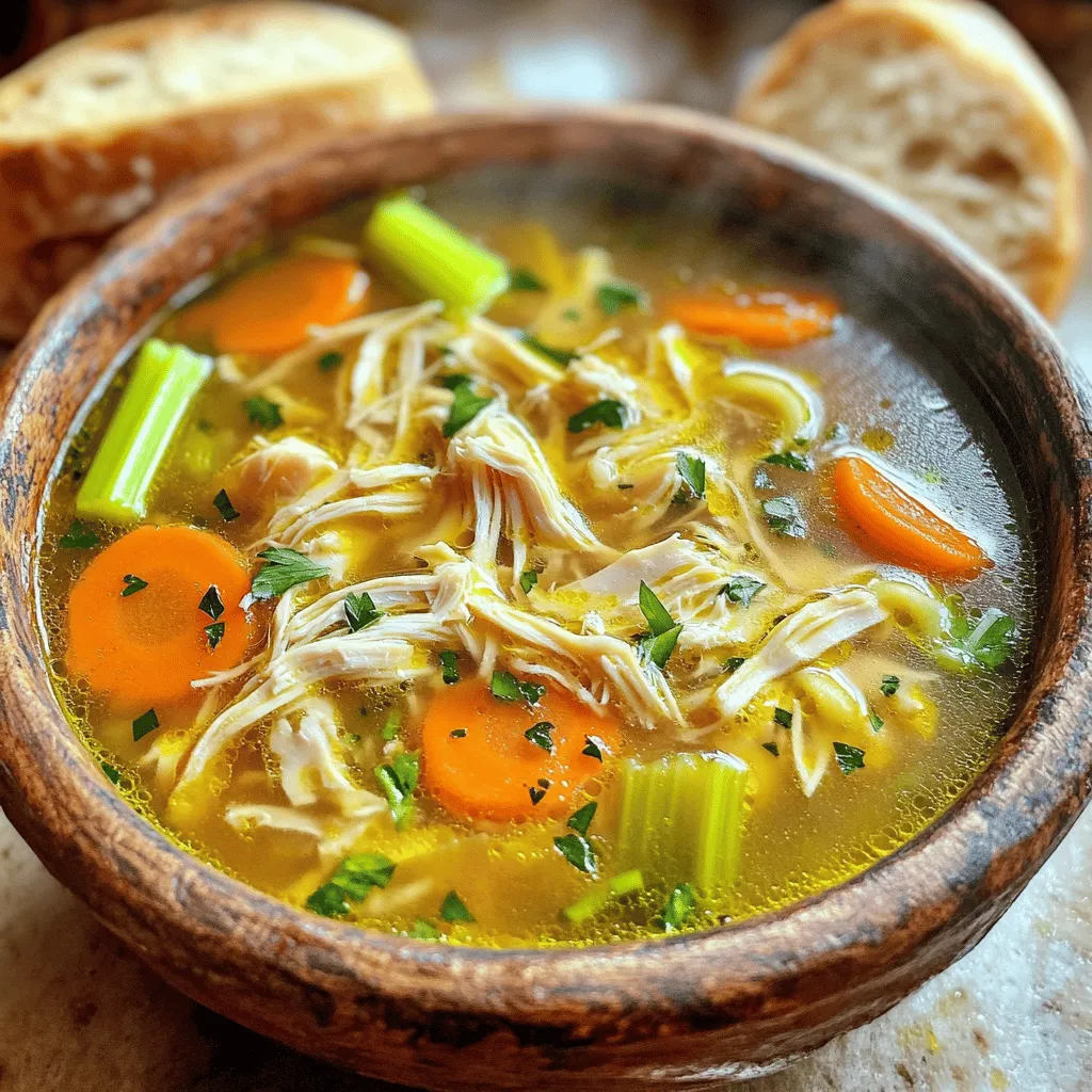 Homemade Chicken Noodle Soup Comforting and Simple Dish