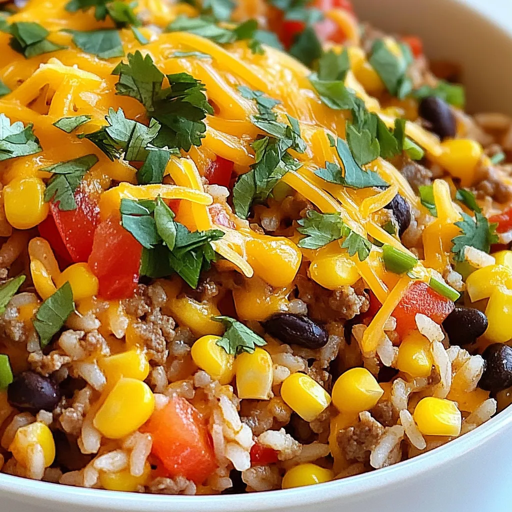 Cheesy Taco Rice Skillet Flavorful and Easy Meal