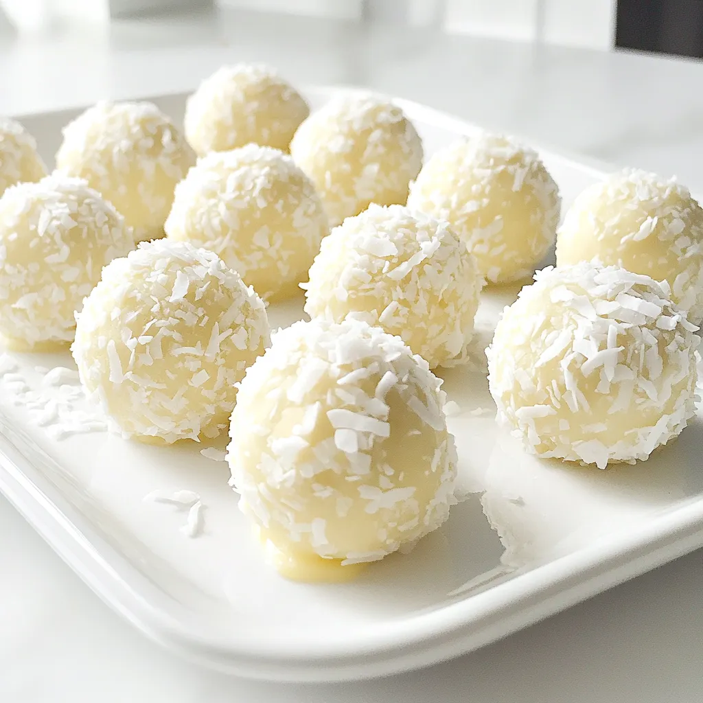 No Bake Coconut Cream Balls Simple and Tasty Treat