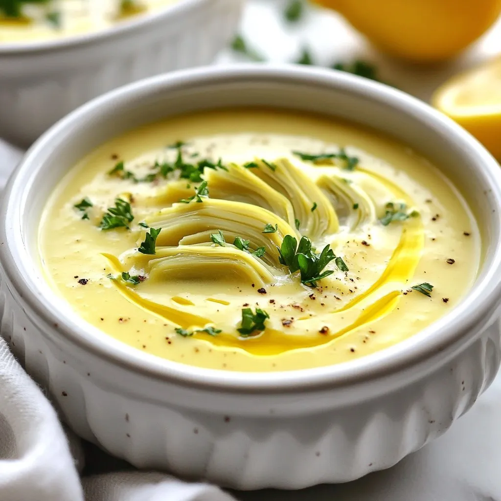 Lemony Tuscan Artichoke Soup Rich and Flavorful Recipe