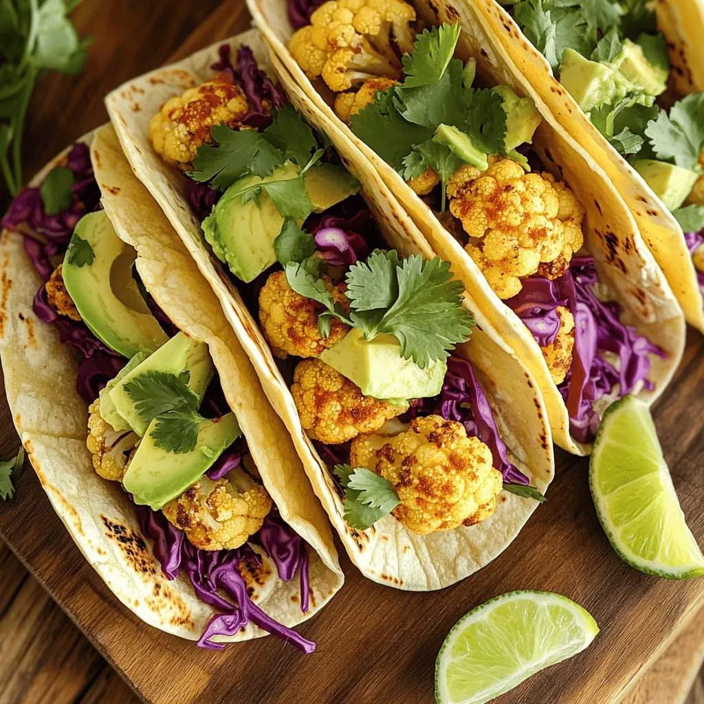 Roasted Cauliflower Tacos Flavorful and Easy Recipe