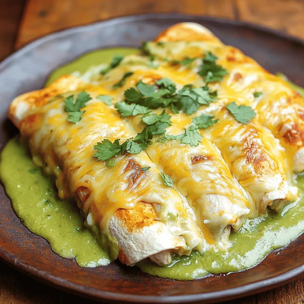 Cheesy White Chicken Enchiladas Simple and Tasty Dish