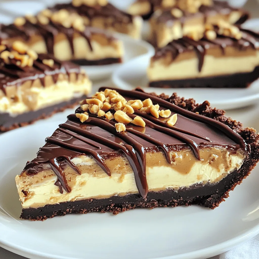 No-Bake Chocolate Peanut Butter Pie Simple Treat