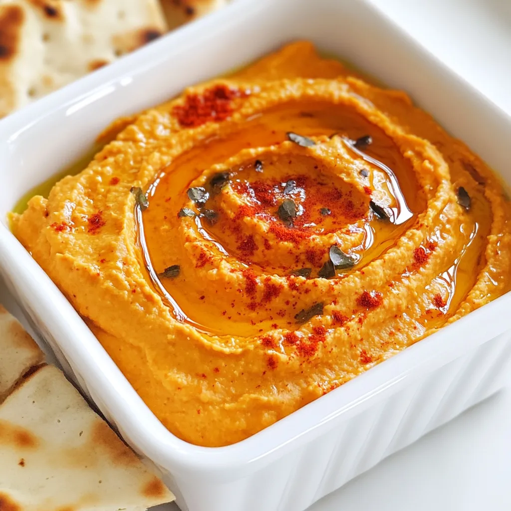 Roasted Red Pepper Hummus Flavorful and Healthy Dip