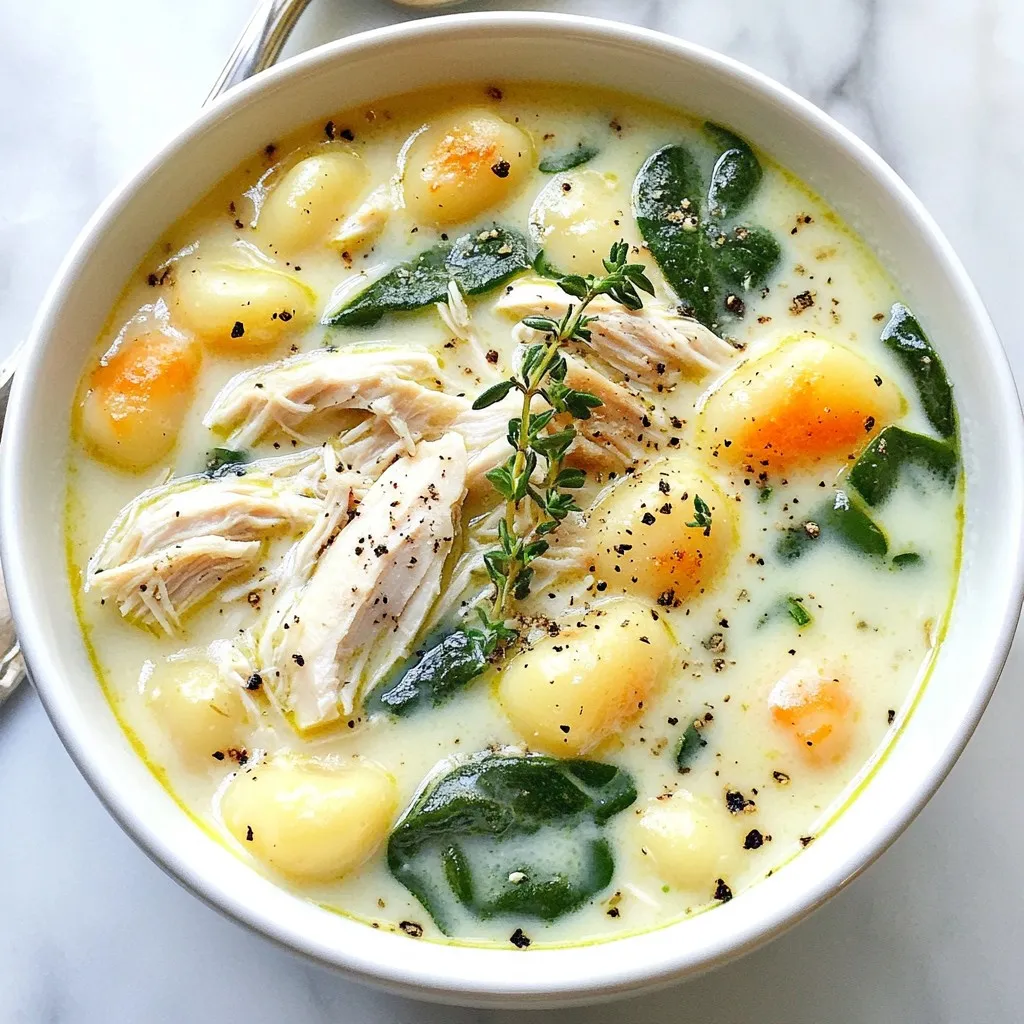 Creamy Chicken Gnocchi Soup Comforting and Simple Dish