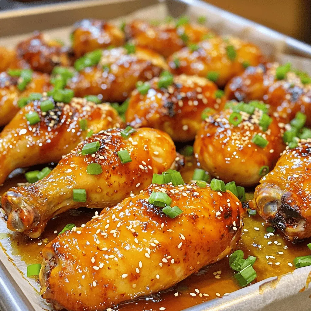 Sweet and Spicy Chicken Drumsticks Flavorful Delight