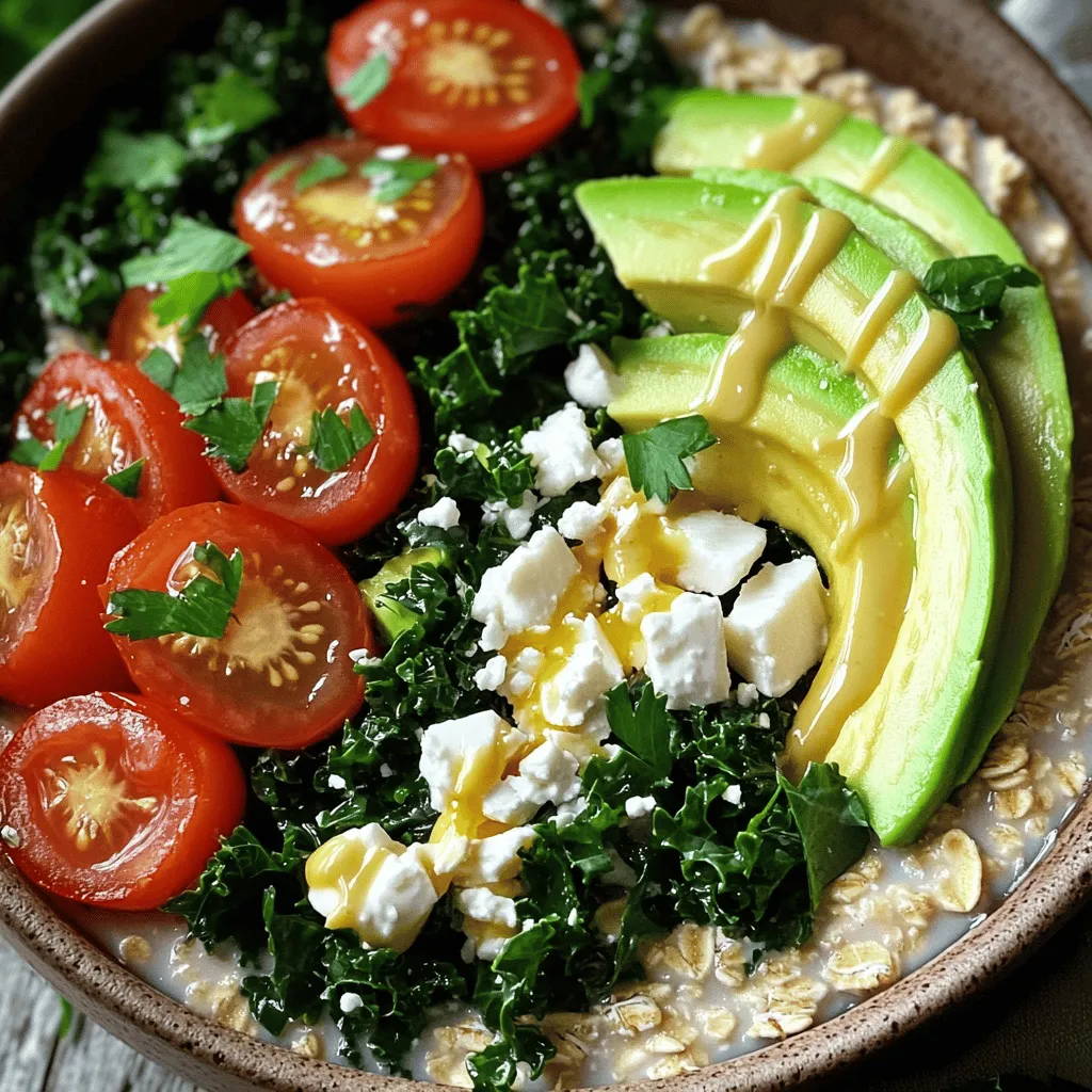 Savory Oatmeal Bowl Nutritious and Flavorful Meal