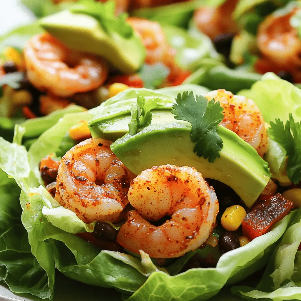 Spicy Cajun Shrimp Lettuce Wraps Bursting with Flavor