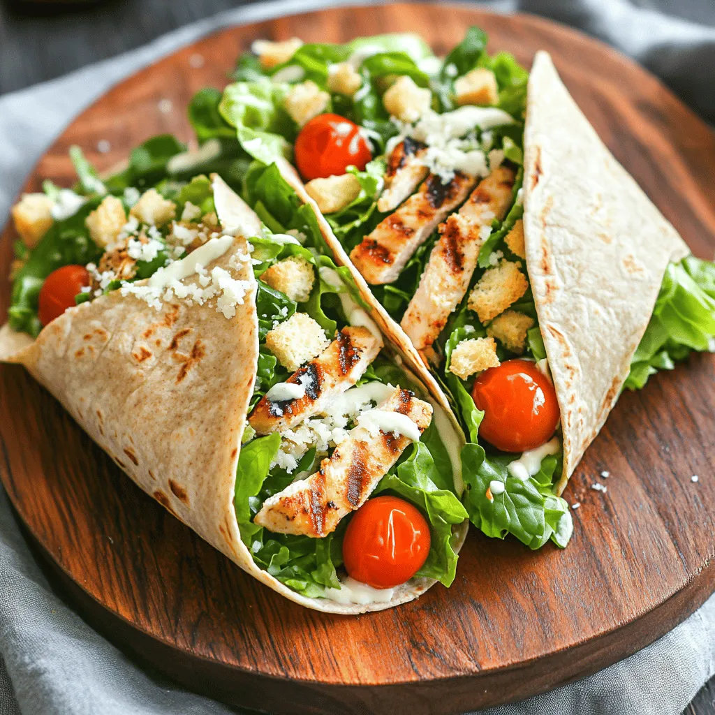Grilled Chicken Caesar Wraps Packed With Flavorful Goodness