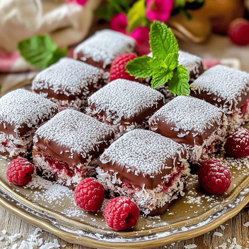 Raspberry lamingtons are a delightful treat in Australian culture. They are small cake squares, coated in chocolate and rolled in coconut. The soft sponge cake often has jam or fruit puree, like raspberry, in the center.