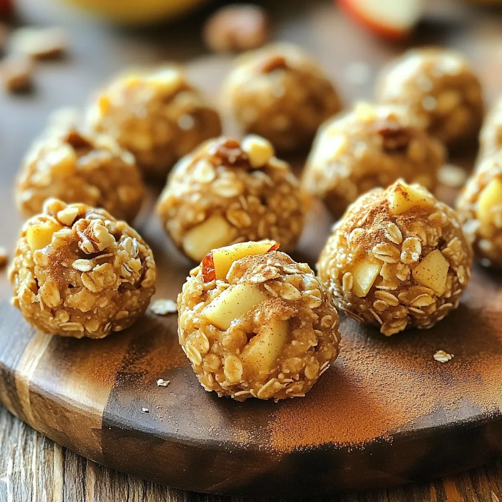 Apple Pie Energy Bites No-Bake Healthy Snack Idea