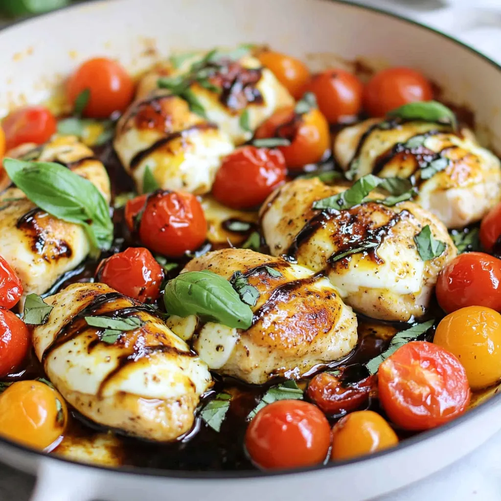 Caprese Chicken Skillet Healthy and Flavorful Meal