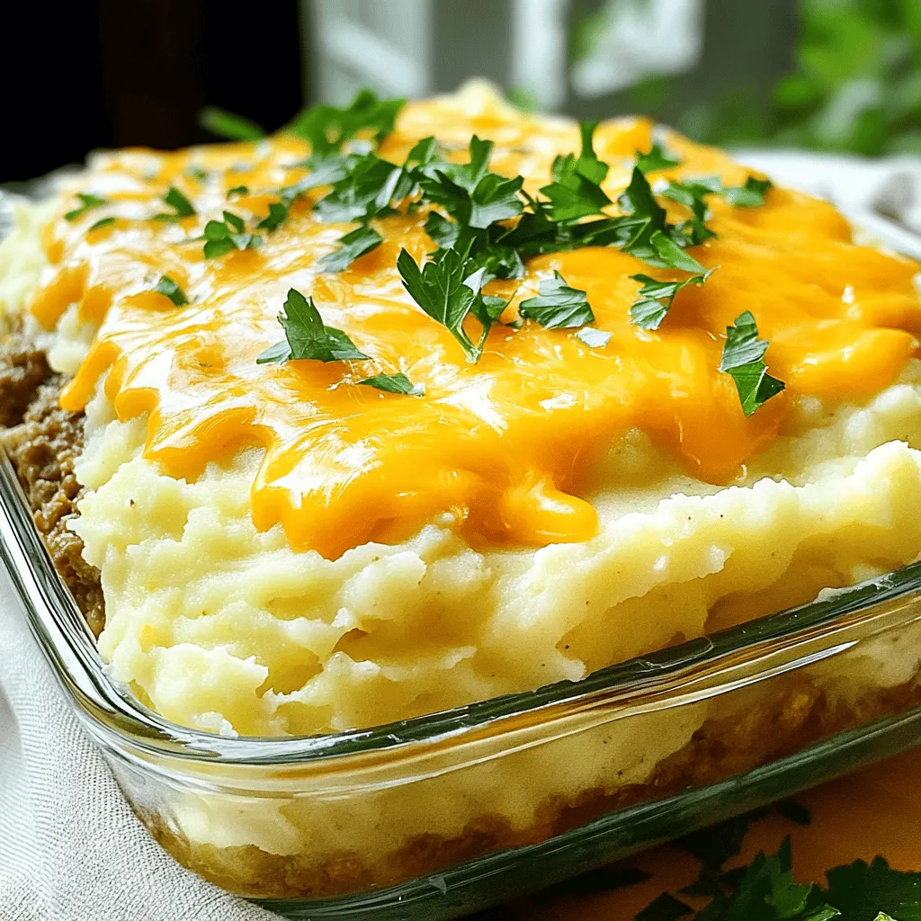 Mashed Potato Meatloaf Casserole Savory Family Meal
