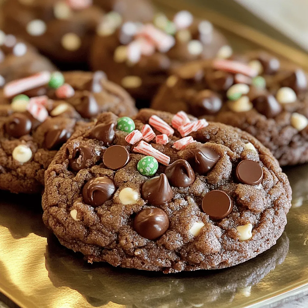 The basic mint chocolate cookie batter needs a few key ingredients. You will need unsalted butter, both granulated and brown sugar, and eggs. These create a rich and sweet base. You also need flour, cocoa powder, baking soda, baking powder, and salt for structure.