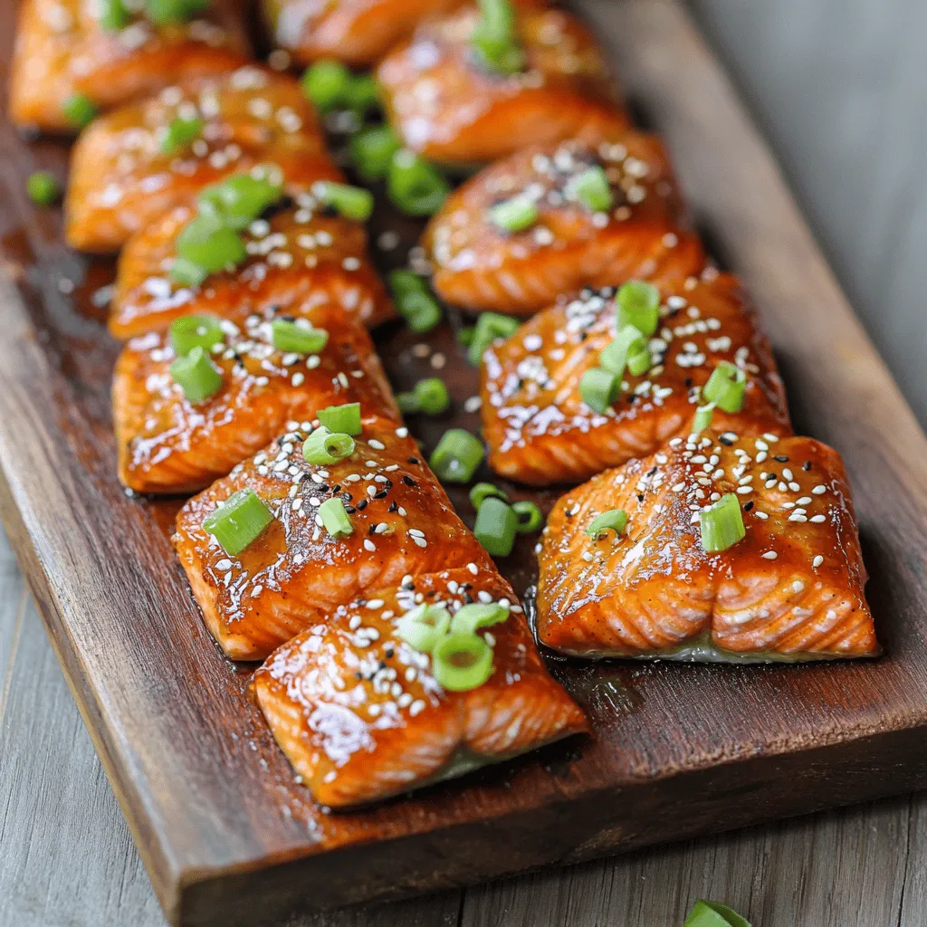 Honey Butter Garlic Glazed Salmon Bites Delightful Treat
