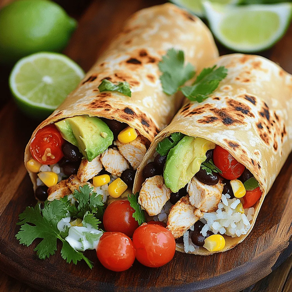 Savory Chicken Avocado Burritos Quick and Easy Meal