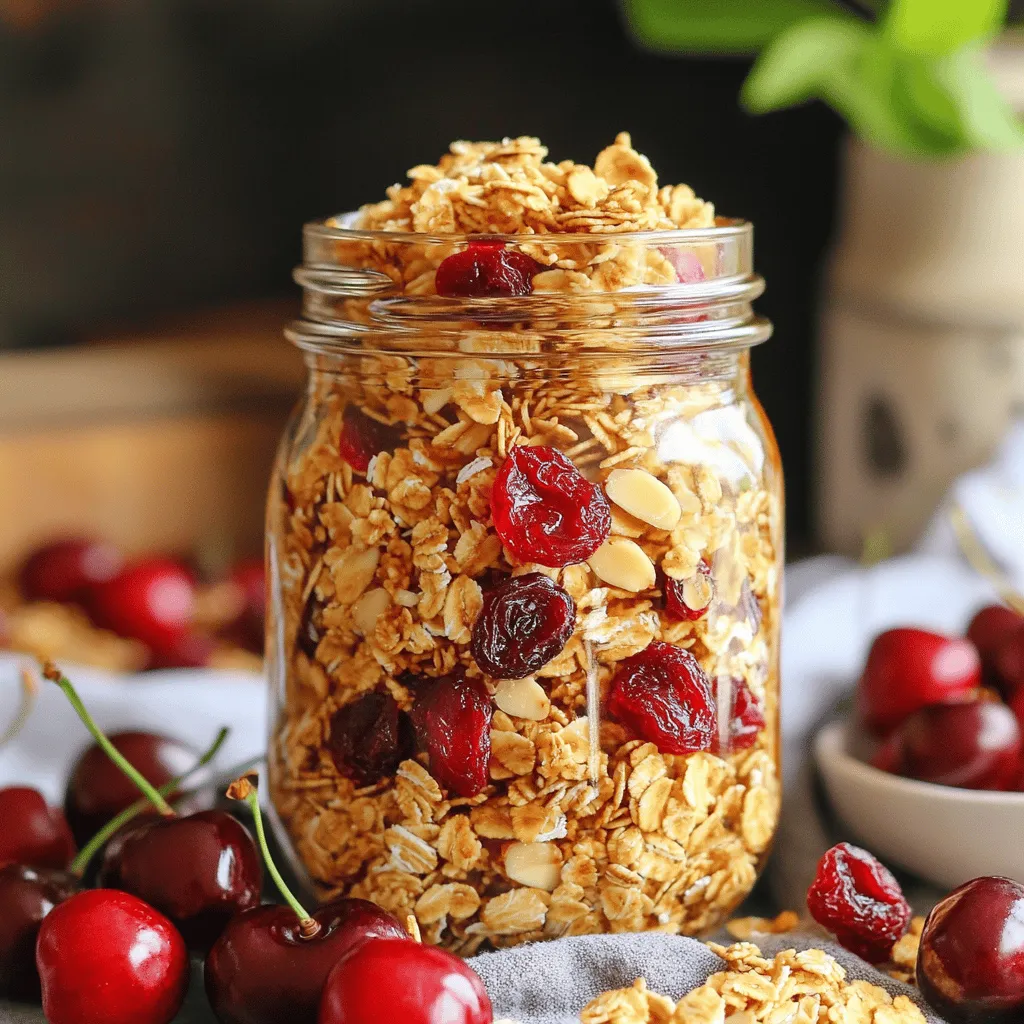 Cherry Maple Granola Crunchy and Healthy Recipe