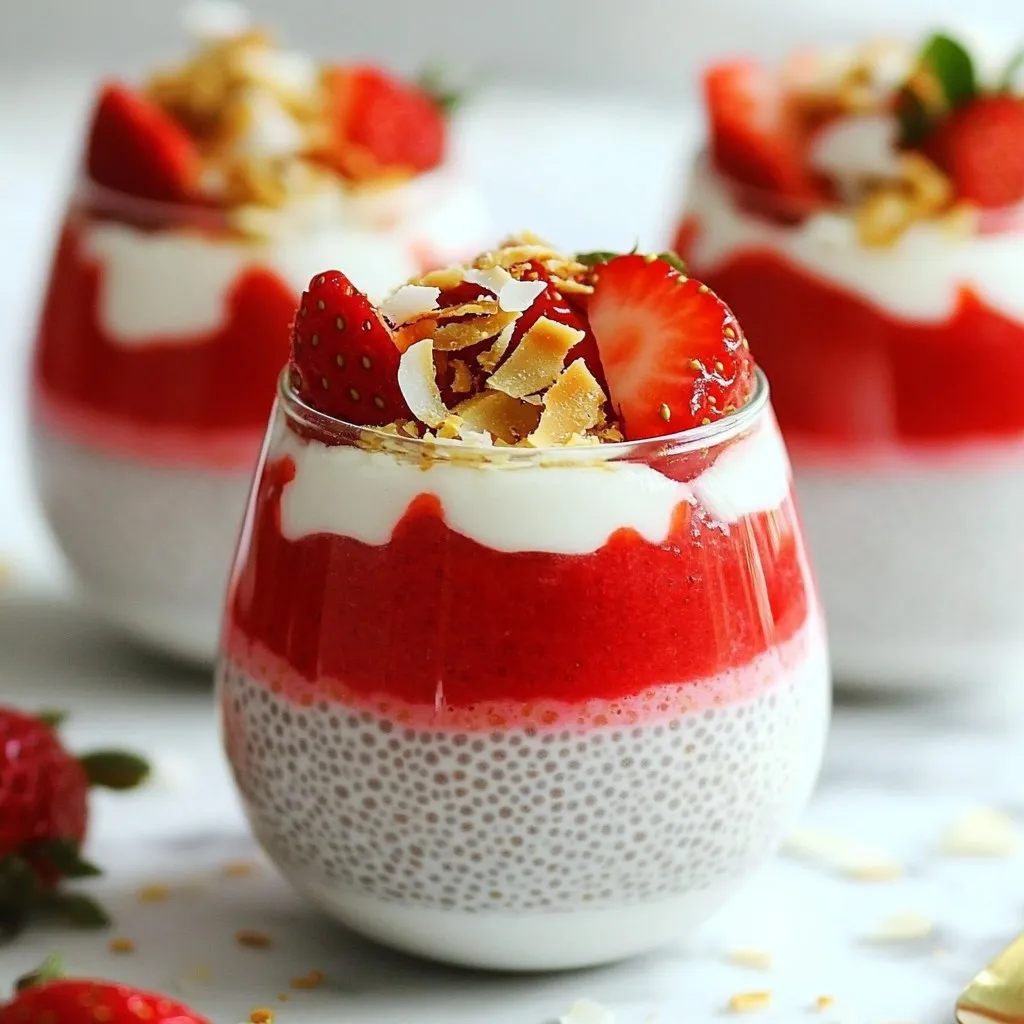 Strawberry Coconut Chia Pudding Creamy and Nutritious