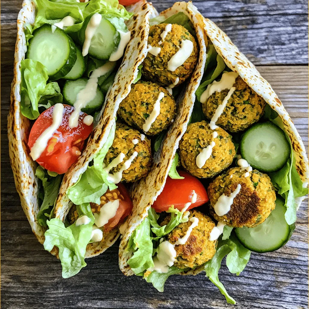 Air Fryer Falafel Wraps Easy and Flavorful Meal