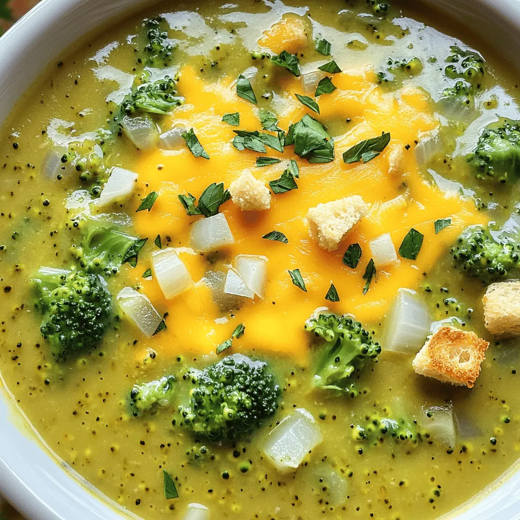 Creamy Broccoli Cheddar Soup Simple and Comforting Recipe