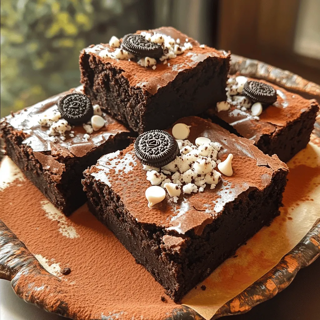 Triple Chocolate Oreo Brownies Indulging Delight