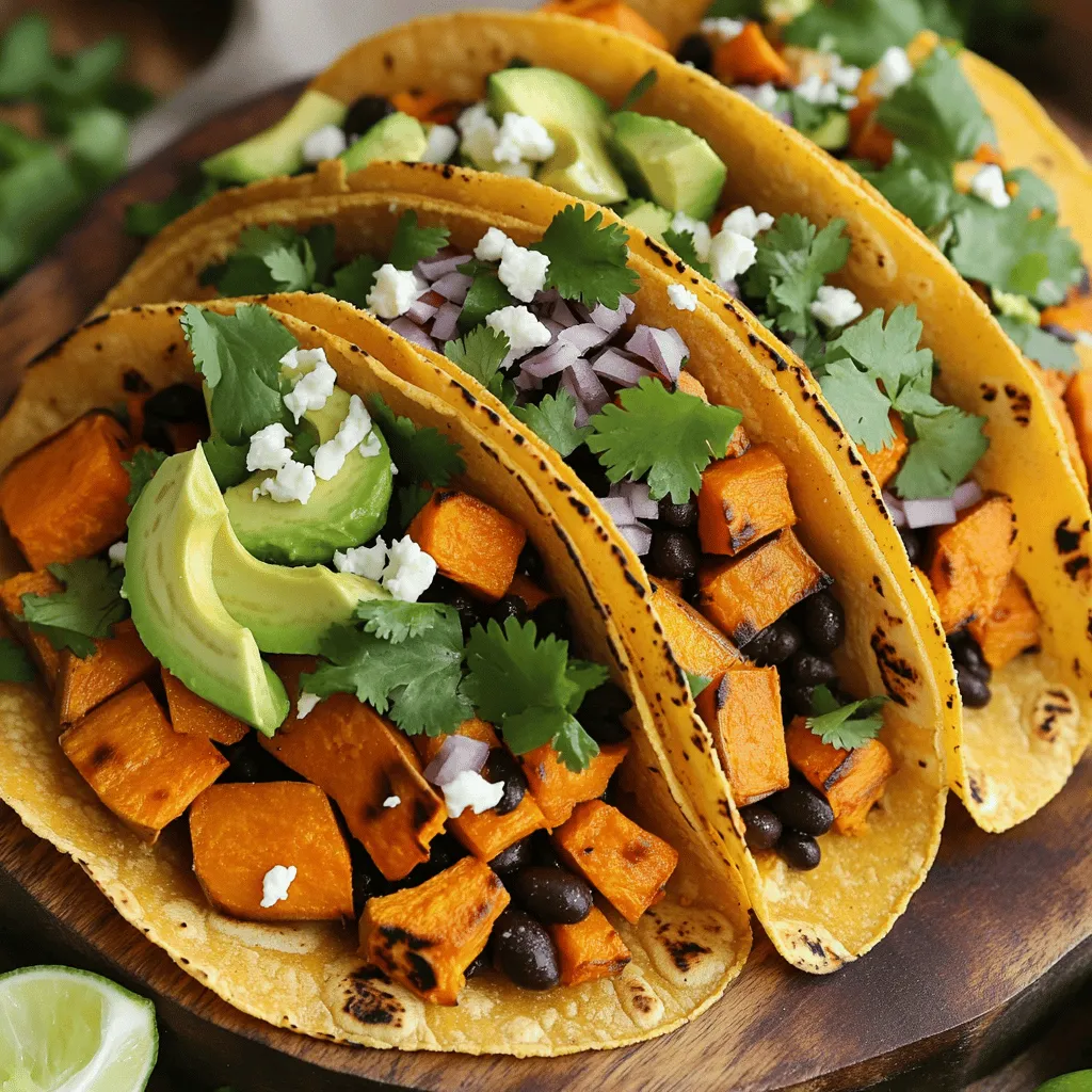Sweet Potato Black Bean Tacos Flavorful and Easy Meal