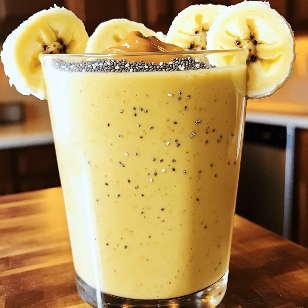Peanut Butter Banana Smoothie Creamy and Nutritious Delight