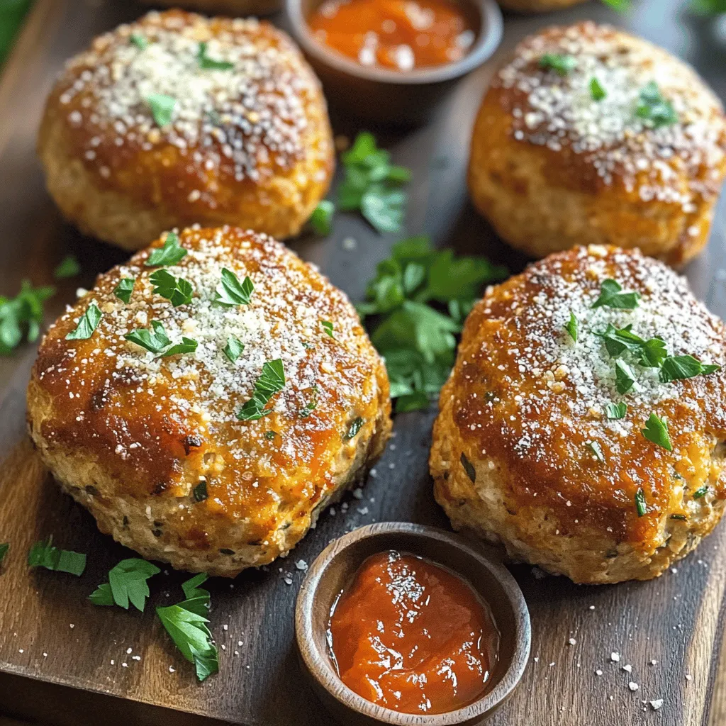 - 1 pound ground chicken - 1 cup breadcrumbs (preferably panko) - 1/2 cup grated Parmesan cheese - 3 cloves garlic, minced