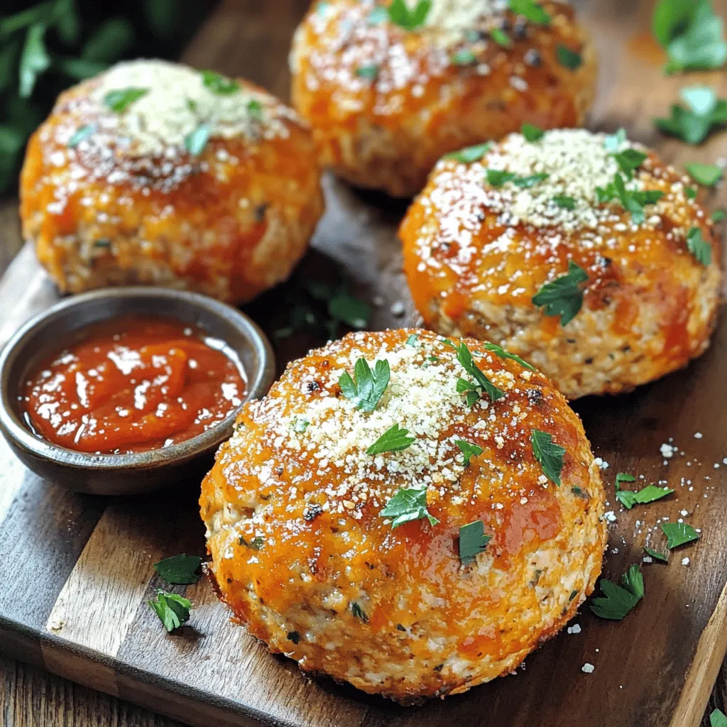 Garlic Parmesan Chicken Meatloaves Flavorful Delight