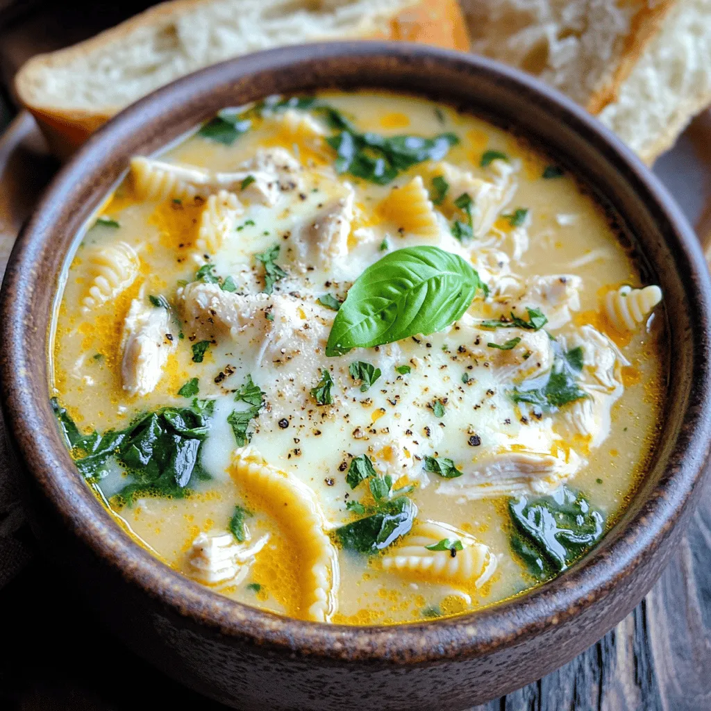 White Chicken Lasagna Soup Comforting and Creamy Meal