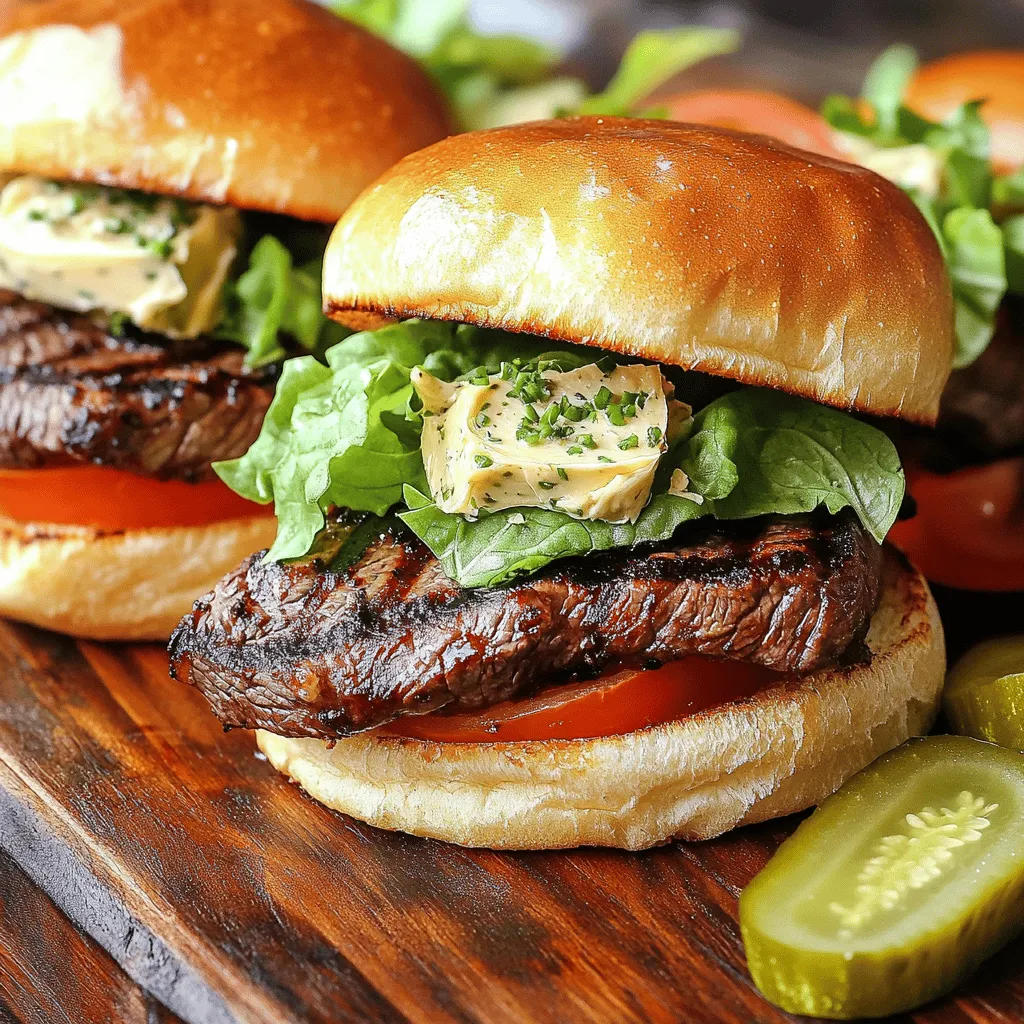 Cowboy butter steak sliders are a fun twist on classic sliders. They mix juicy flank steak with a rich, flavorful cowboy butter. This dish offers a taste of cowboy cuisine, which combines comfort food with bold flavors.