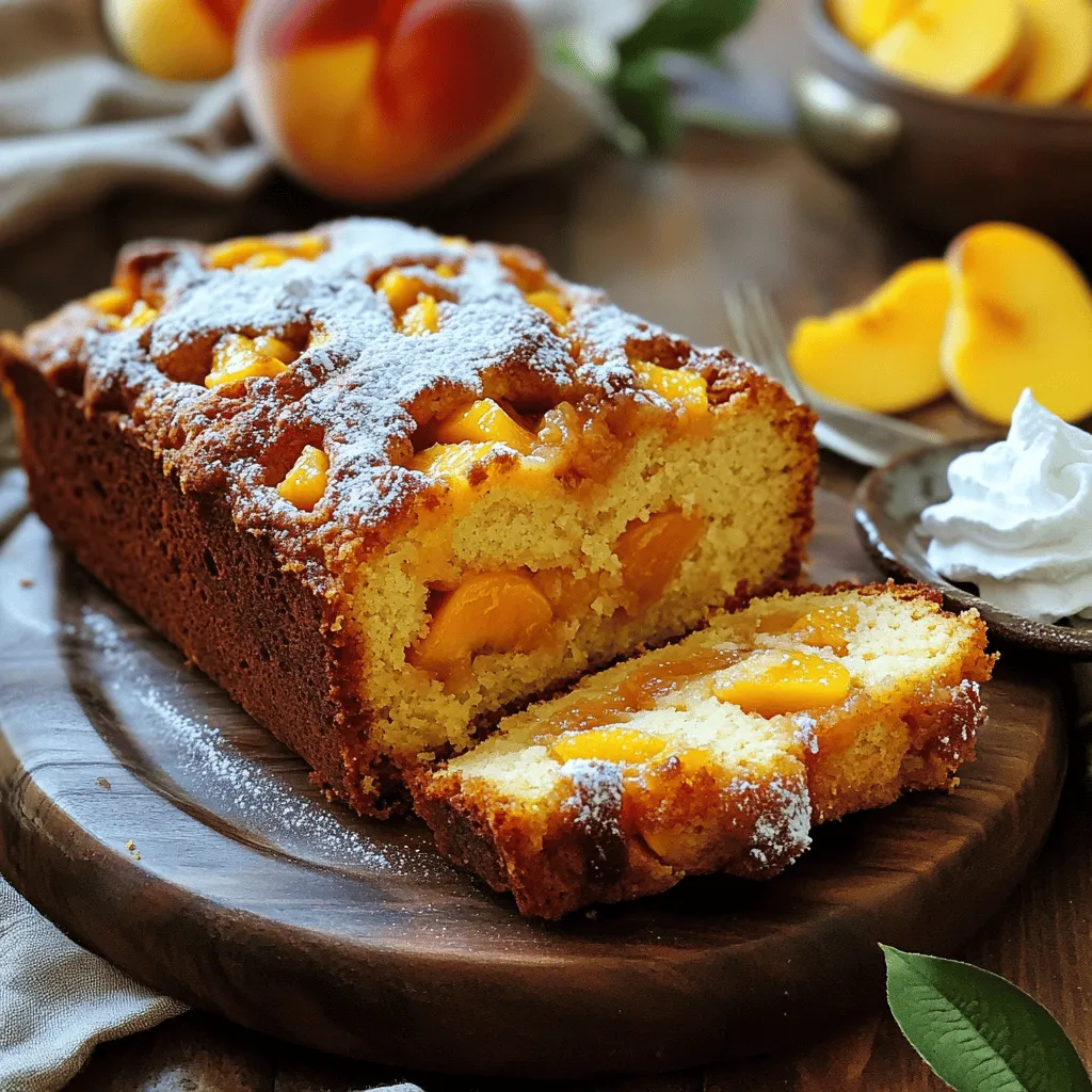 Peach Cobbler Pound Cake Delightful and Easy Recipe
