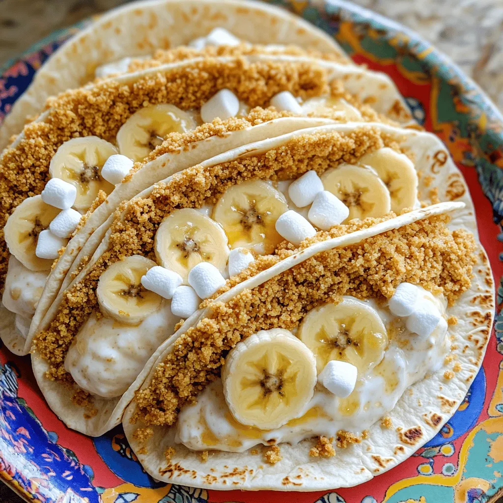 Delicious Banana Pudding Tacos Easy Dessert Recipe
