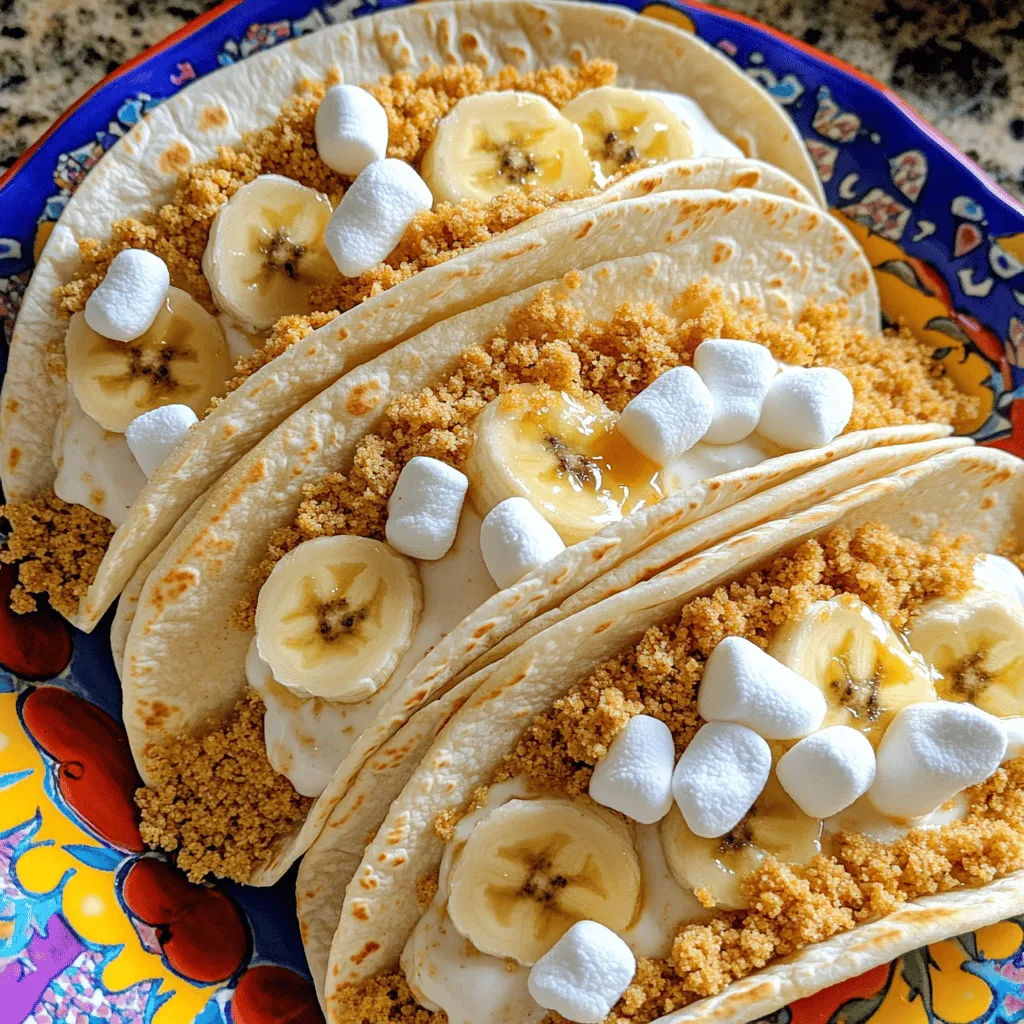 To make banana pudding tacos, you need a few key ingredients.