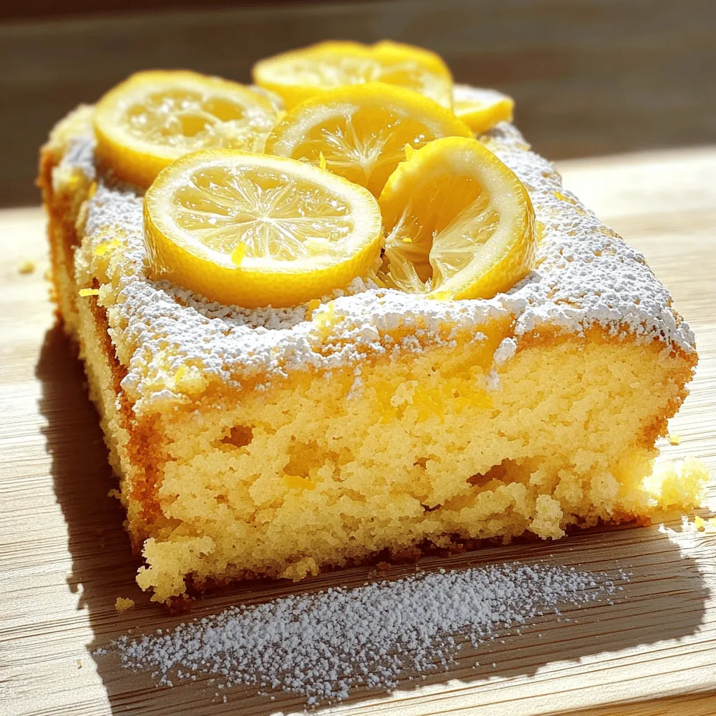 Easy Lemon Cake Delightful and Simple Recipe
