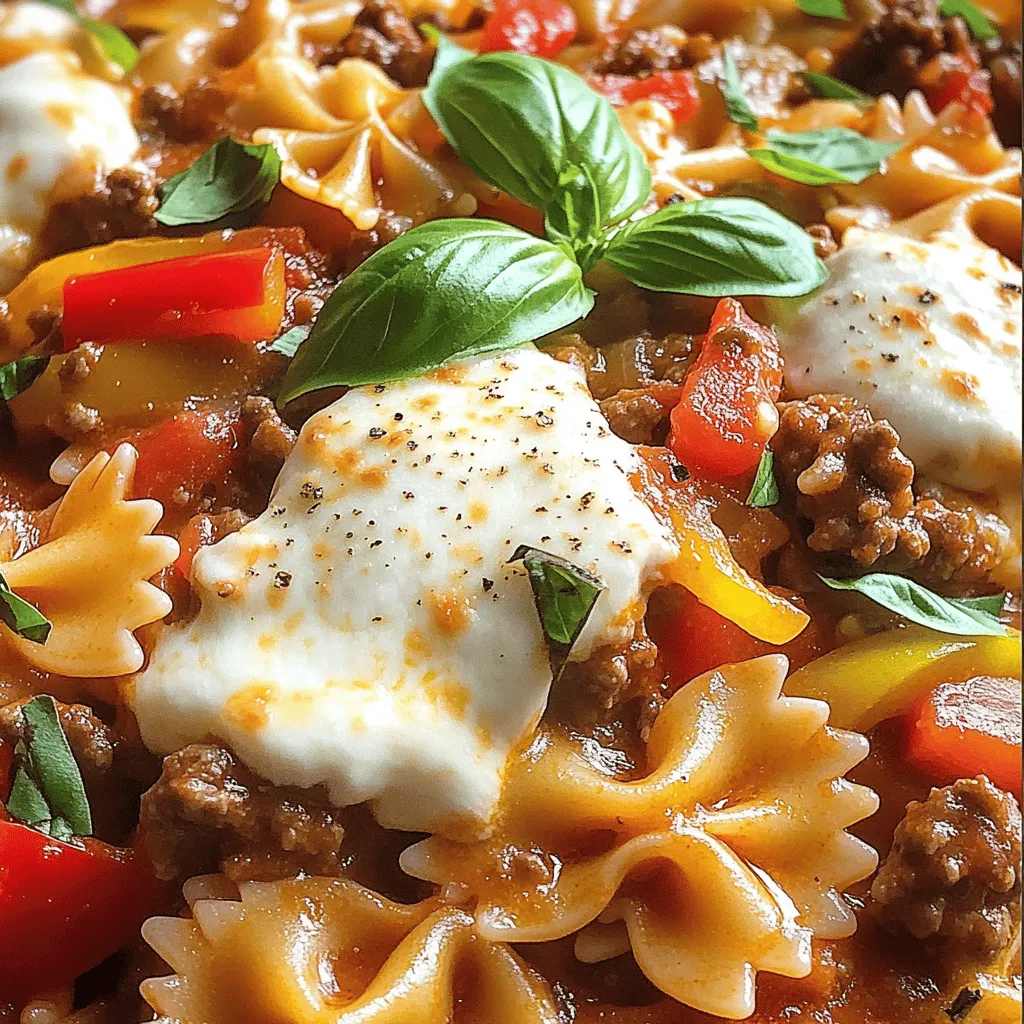 The right ingredients make your beef and bowtie pasta recipe shine. Here are the must-haves for this dish.