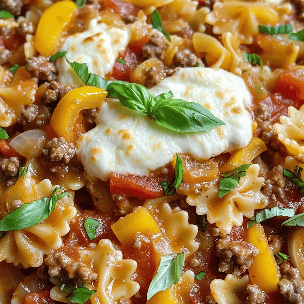 Hearty Beef and Bowtie Pasta Delicious Weeknight Meal